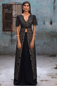 Erum Khan | Dazzling Fiesta | Raven - Designer Dress - Type : Ladies Clothes - Available at Libayah - 100% Original