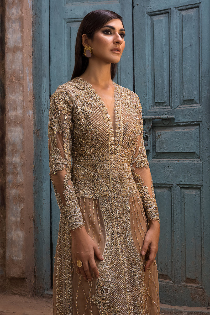 Erum Khan | Dazzling Fiesta | Rosewood - Designer Dress - Type : Ladies Clothes - Available at Libayah - 100% Original