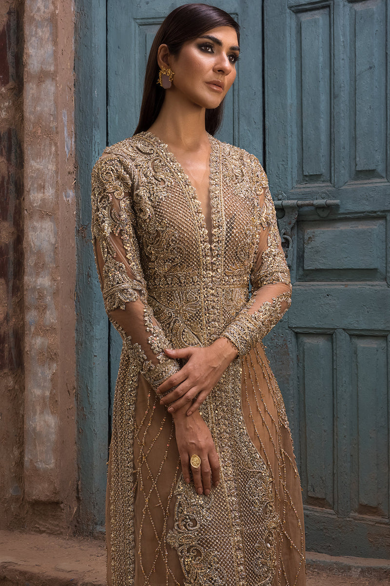 Erum Khan | Dazzling Fiesta | Rosewood - Designer Dress - Type : Ladies Clothes - Available at Libayah - 100% Original