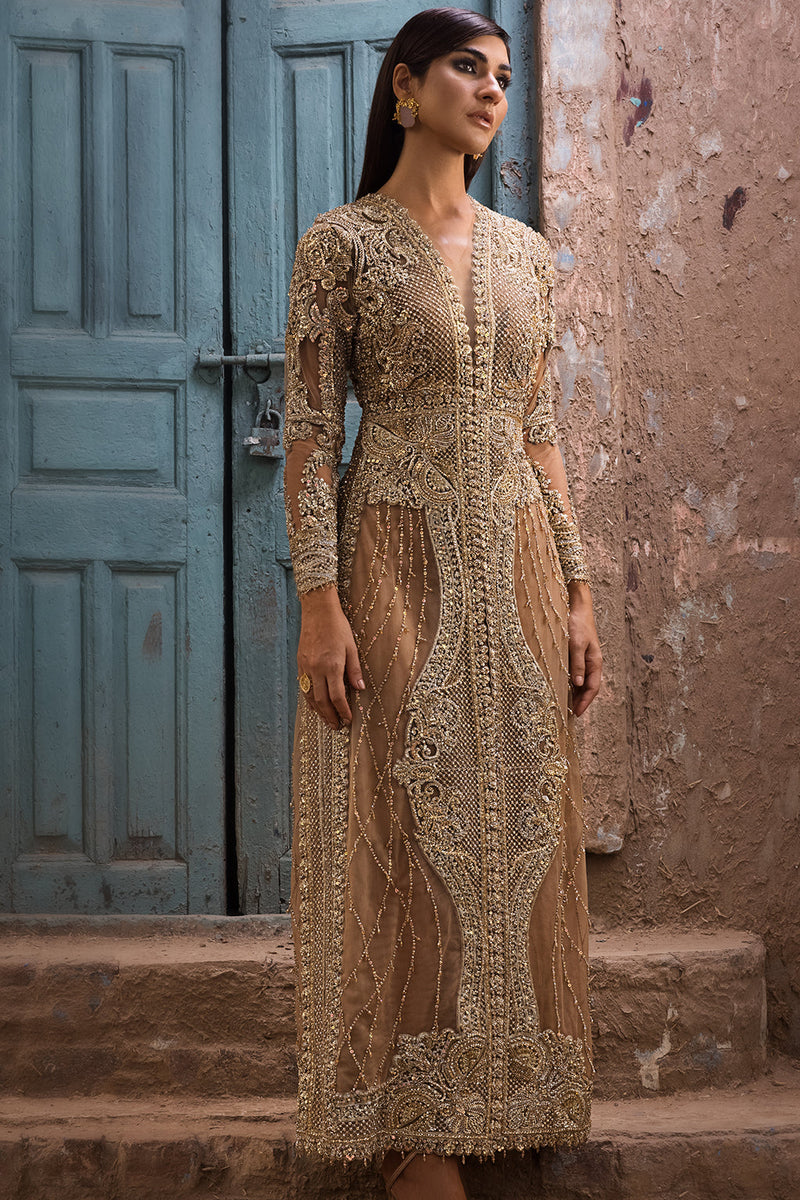 Erum Khan | Dazzling Fiesta | Rosewood - Designer Dress - Type : Ladies Clothes - Available at Libayah - 100% Original