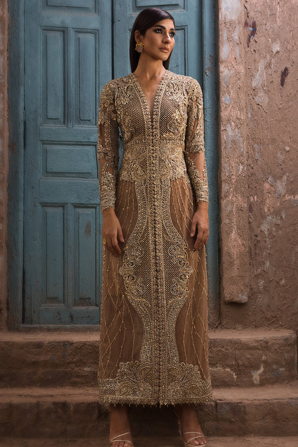 Erum Khan | Dazzling Fiesta | Rosewood - Designer Dress - Type : Ladies Clothes - Available at Libayah - 100% Original