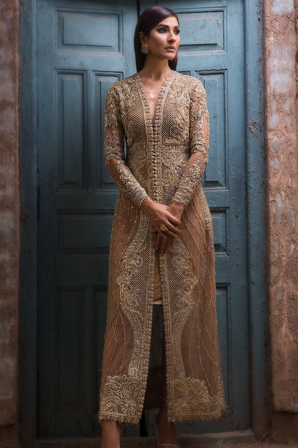 Erum Khan | Dazzling Fiesta | Rosewood - Designer Dress - Type : Ladies Clothes - Available at Libayah - 100% Original