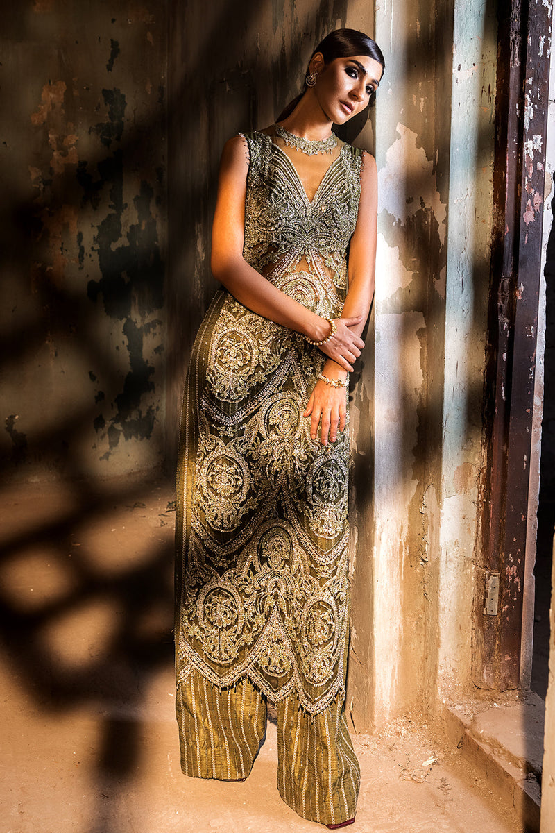 Erum Khan | Dazzling Fiesta | Shamrock - Designer Dress - Type : Ladies Clothes - Available at Libayah - 100% Original