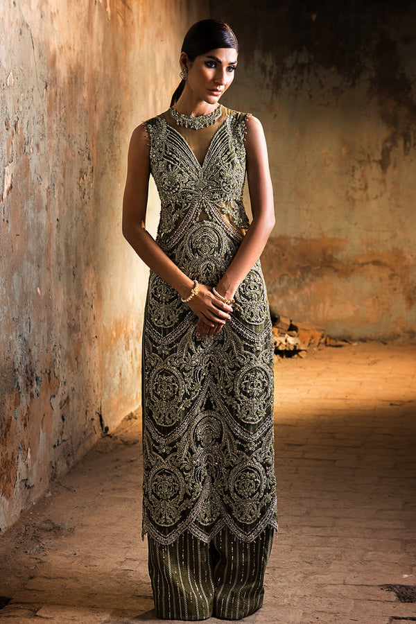 Erum Khan | Dazzling Fiesta | Shamrock - Designer Dress - Type : Ladies Clothes - Available at Libayah - 100% Original