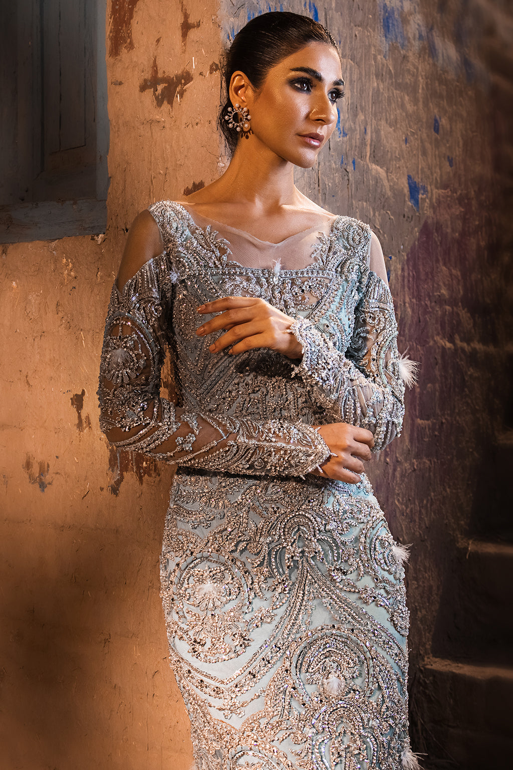 Erum Khan | Dazzling Fiesta | Lustrous - Designer Dress - Type : Ladies Clothes - Available at Libayah - 100% Original
