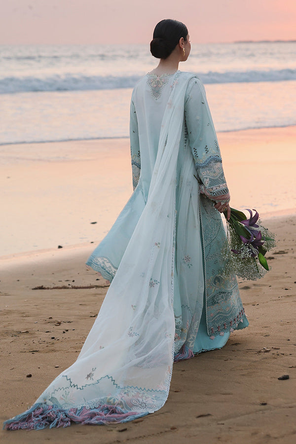 Qalamkar | Sahil Luxury Lawn 26 | SA-05 AYRA by Qalamkar - Designer Dress  - Type : Ladies Clothes - Available at Libayah - 100% Original 