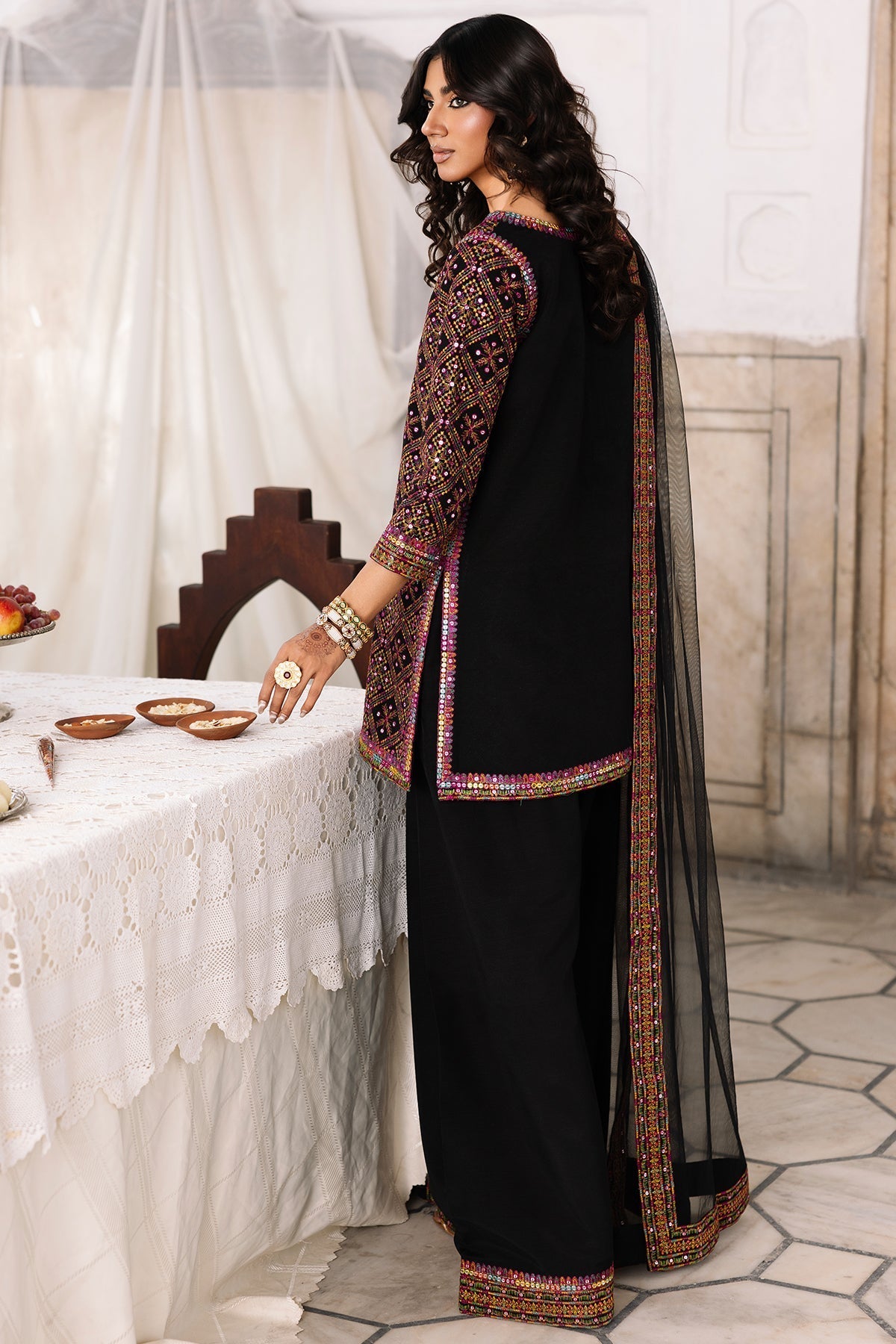Charizma | Festive Pret | 3-Pcs Embroidered Raw Silk CMA-6-327 by Charizma - Designer Dress  - Type : Ladies Clothes - Available at Libayah - 100% Original 