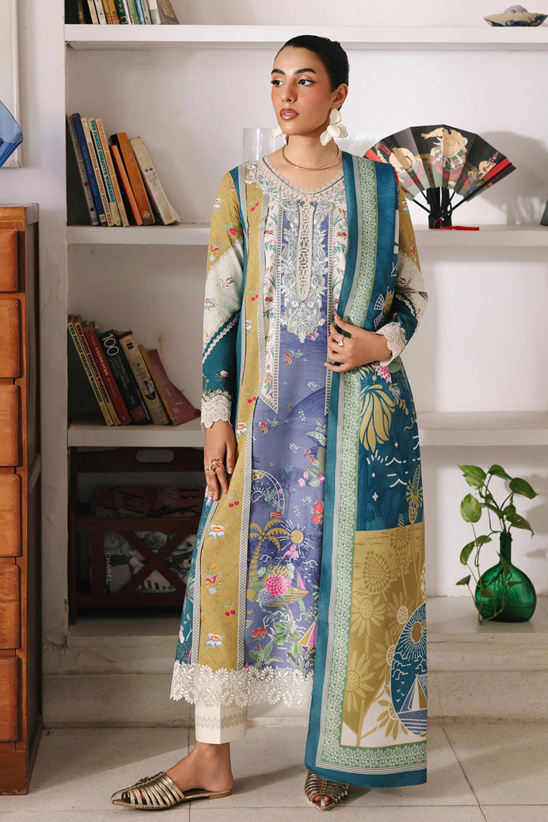 QW-10 (A) ALINA – authentic Pakistani dress from the Qalamkar QPrints Winter 25 collection for women in the UK