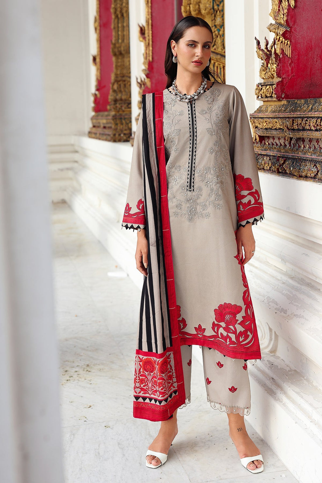 Charizma | Aniq Winter 2025 | ANW6-08 by Charzima - Designer Dress  - Type : Ladies Clothes - Available at Libayah - 100% Original 