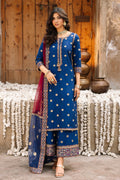 Charizma | Festive Pret | 3-PC Embroidered Raw-Silk CMA-6-323 by Charizma - Designer Dress  - Type : Ladies Clothes - Available at Libayah - 100% Original 