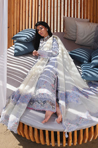 Qalamkar | Sahil Luxury Lawn 26 | SA-08 ZAYNA by Qalamkar - Designer Dress  - Type : Ladies Clothes - Available at Libayah - 100% Original 