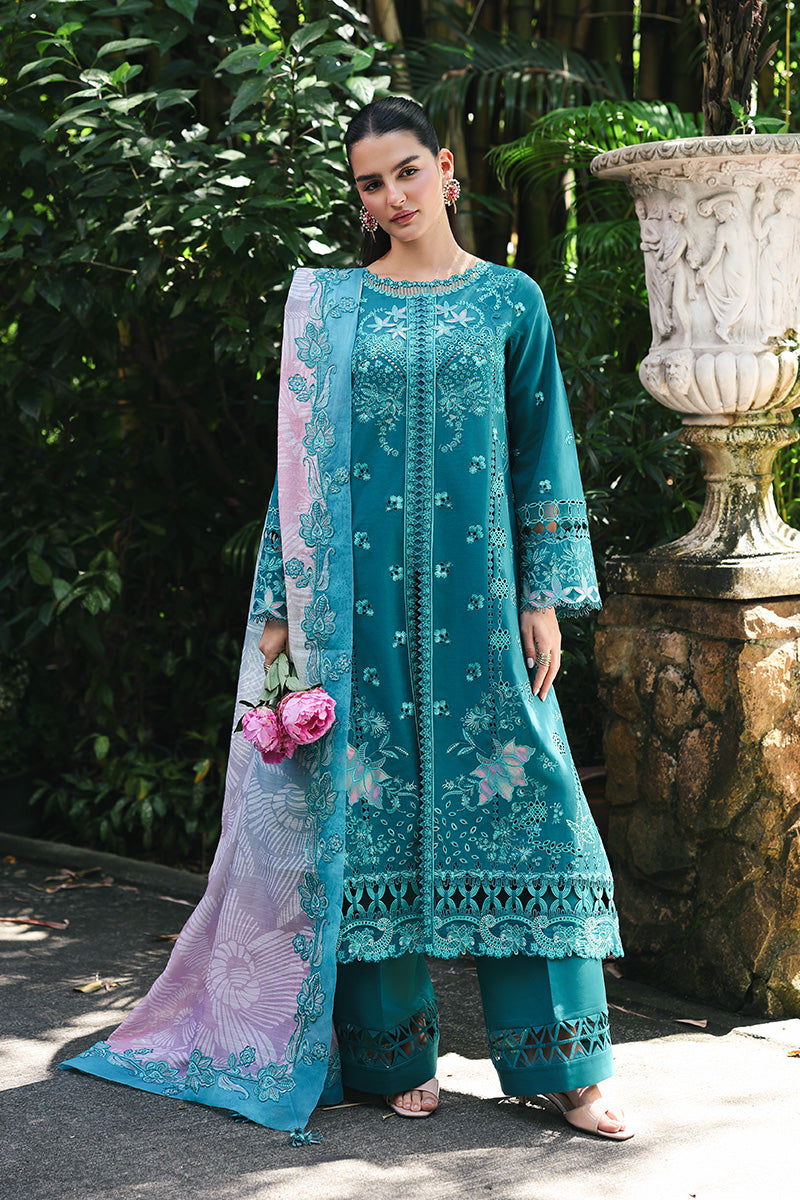 Qalamkar | Q Line Lawn Drop | RP-03 SAPPHIRE by Qalamkar - Designer Dress  - Type : Ladies Clothes - Available at Libayah - 100% Original 