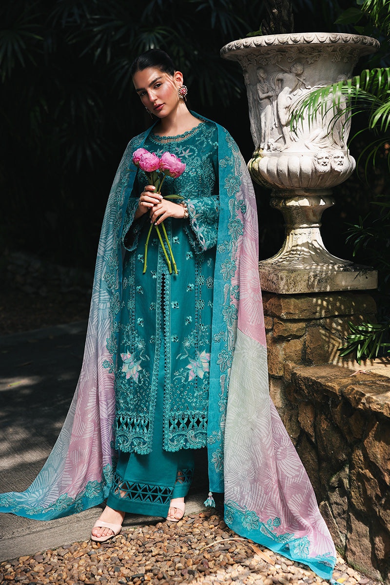 Qalamkar | Q Line Lawn Drop | RP-03 SAPPHIRE by Qalamkar - Designer Dress  - Type : Ladies Clothes - Available at Libayah - 100% Original 