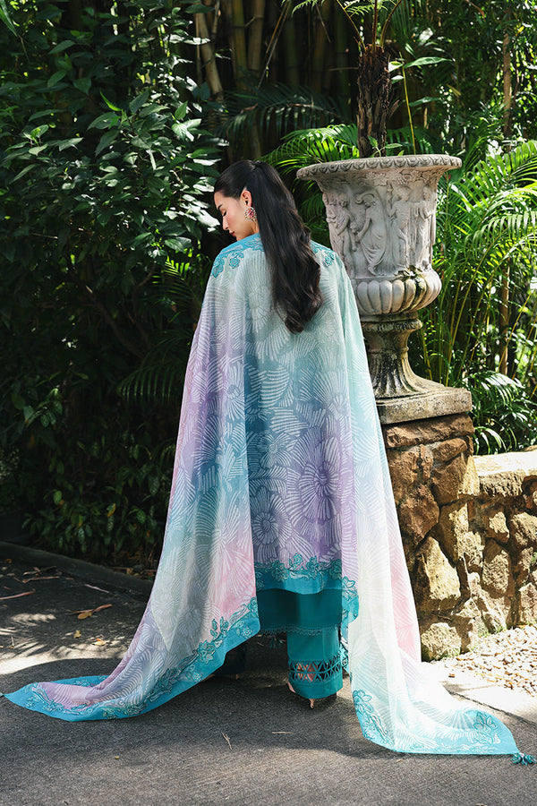 Qalamkar | Q Line Lawn Drop | RP-03 SAPPHIRE by Qalamkar - Designer Dress  - Type : Ladies Clothes - Available at Libayah - 100% Original 