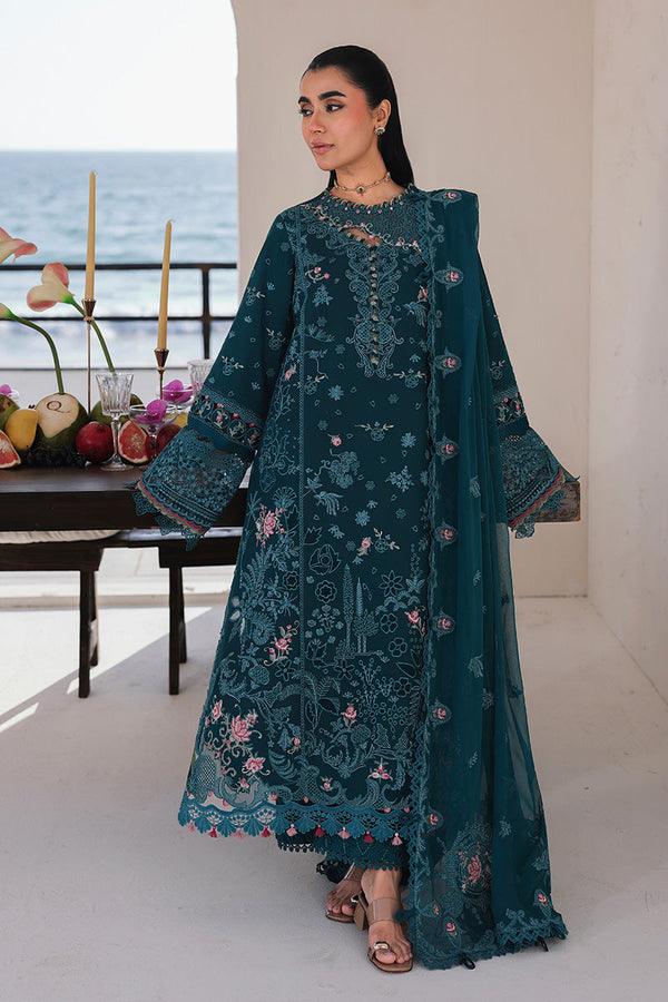 Qalamkar | Sahil Luxury Lawn 26 | SA-04 ELIF by Qalamkar - Designer Dress  - Type : Ladies Clothes - Available at Libayah - 100% Original 