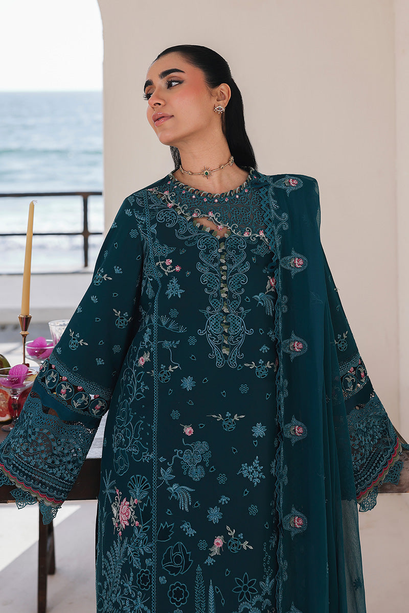 Qalamkar | Sahil Luxury Lawn 26 | SA-04 ELIF by Qalamkar - Designer Dress  - Type : Ladies Clothes - Available at Libayah - 100% Original 