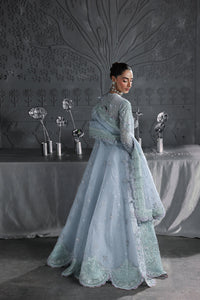 Qalamkar | Elirah Formals 25 | MF-08 SERENE AQUA by Qalamkar - Designer Dress  - Type : Ladies Clothes - Available at Libayah - 100% Original 
