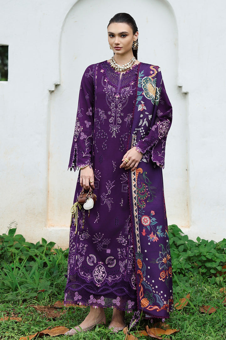 Qalamkar | Q Linen 25 | KL-15 IRIS by Qalamkar - Designer Dress  - Type : Ladies Clothes - Available at Libayah - 100% Original 