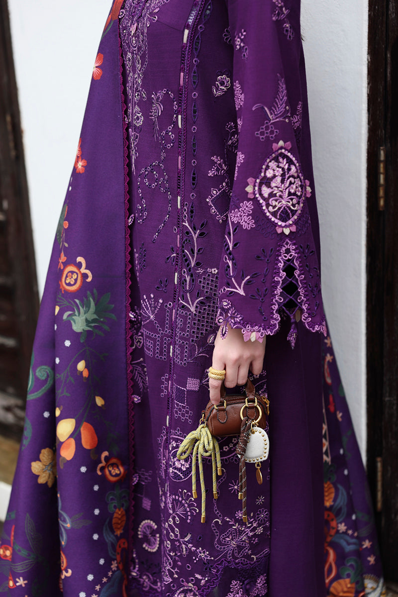 Qalamkar | Q Linen 25 | KL-15 IRIS by Qalamkar - Designer Dress  - Type : Ladies Clothes - Available at Libayah - 100% Original 