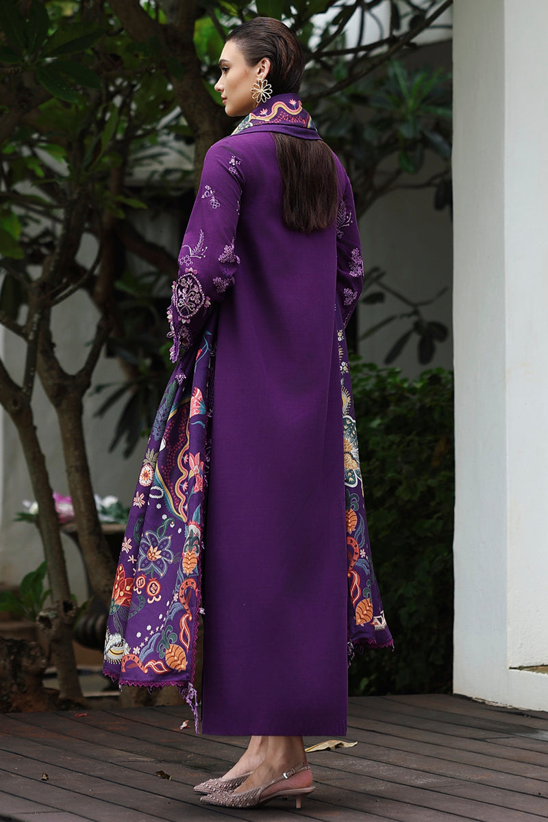 Qalamkar | Q Linen 25 | KL-15 IRIS by Qalamkar - Designer Dress  - Type : Ladies Clothes - Available at Libayah - 100% Original 