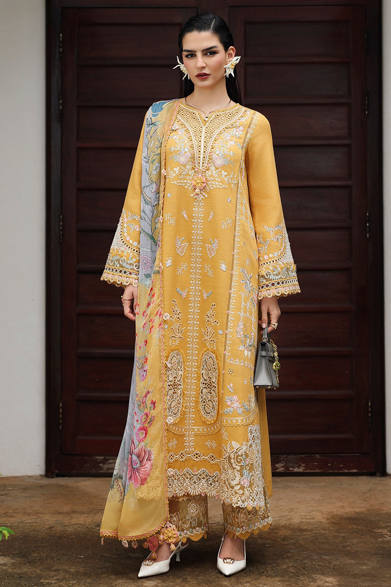 Qalamkar | Q Linen 25 | KL-06 GLEAM by Qalamkar - Designer Dress  - Type : Ladies Clothes - Available at Libayah - 100% Original 