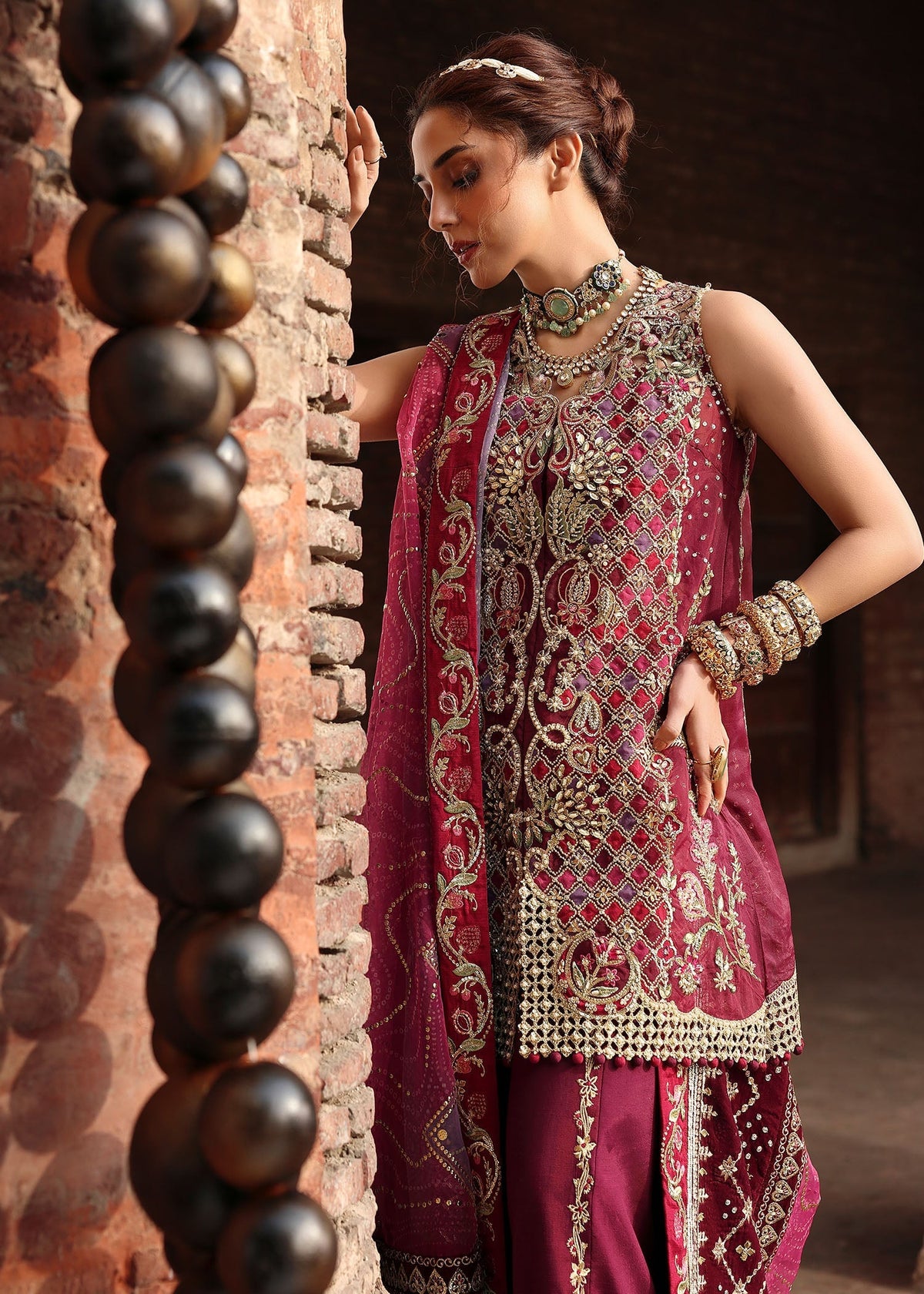 Crimson | Jhilmil Wedding Formals | NAZO - by Libayah - Registered Vendor of : Crimson - 100% Original Designer Dress
