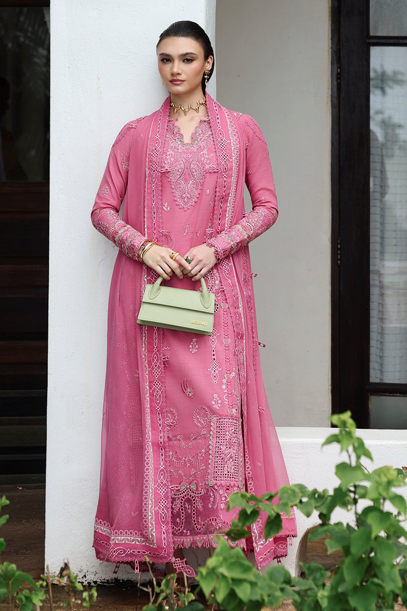 Qalamkar | Q Linen 25 | KL-04 BLOOM by Qalamkar - Designer Dress  - Type : Ladies Clothes - Available at Libayah - 100% Original 