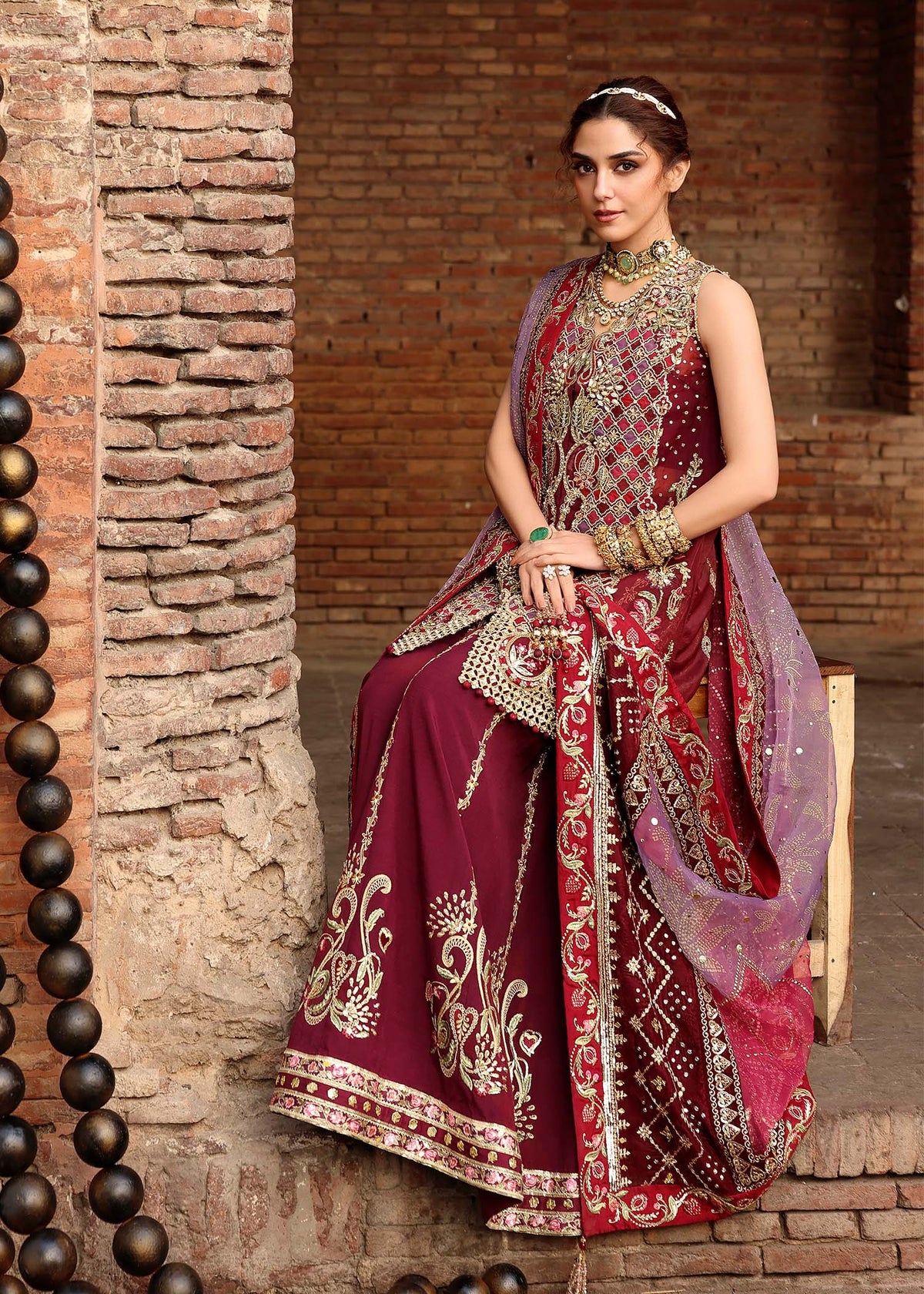 Crimson | Jhilmil Wedding Formals | NAZO - by Libayah - Registered Vendor of : Crimson - 100% Original Designer Dress