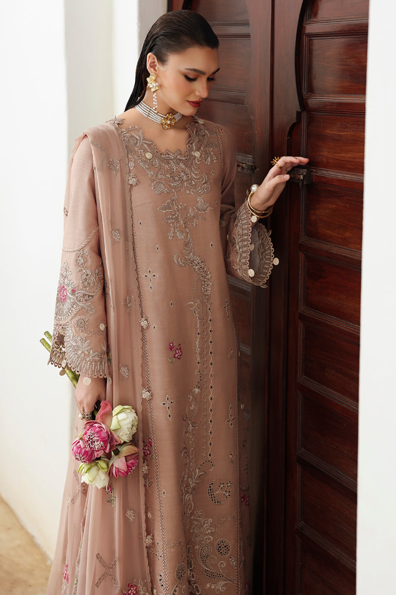 Qalamkar | Q Linen 25 | KL-14 DUSK by Qalamkar - Designer Dress  - Type : Ladies Clothes - Available at Libayah - 100% Original 