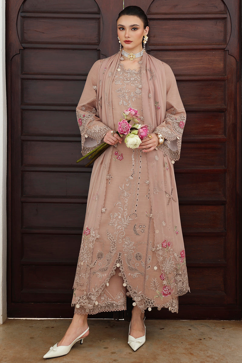 Qalamkar | Q Linen 25 | KL-14 DUSK by Qalamkar - Designer Dress  - Type : Ladies Clothes - Available at Libayah - 100% Original 