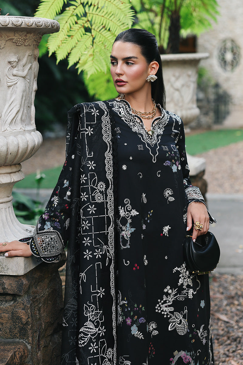 Qalamkar | Q Line Lawn Drop | RP-07 OBSIDIAN by Qalamkar - Designer Dress  - Type : Ladies Clothes - Available at Libayah - 100% Original 