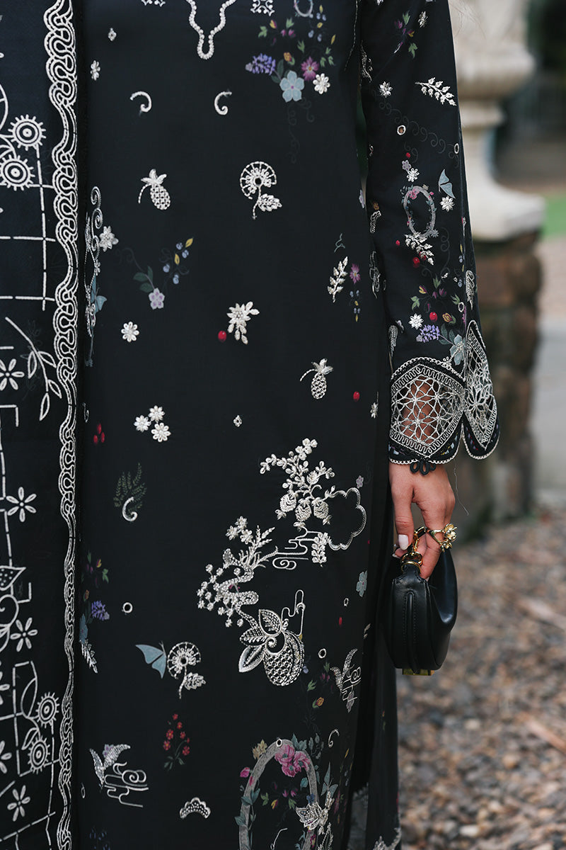 Qalamkar | Q Line Lawn Drop | RP-07 OBSIDIAN by Qalamkar - Designer Dress  - Type : Ladies Clothes - Available at Libayah - 100% Original 