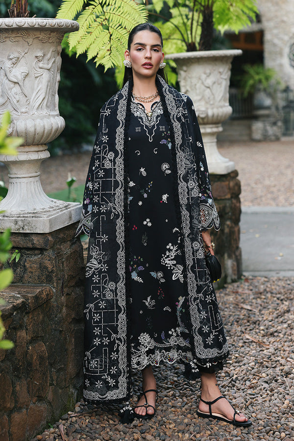 Qalamkar | Q Line Lawn Drop | RP-07 OBSIDIAN by Qalamkar - Designer Dress  - Type : Ladies Clothes - Available at Libayah - 100% Original 