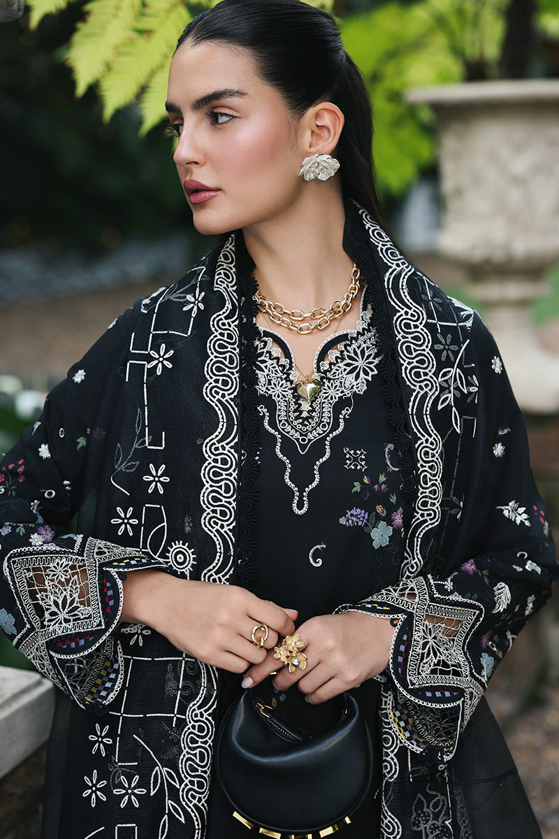 Qalamkar | Q Line Lawn Drop | RP-07 OBSIDIAN by Qalamkar - Designer Dress  - Type : Ladies Clothes - Available at Libayah - 100% Original 