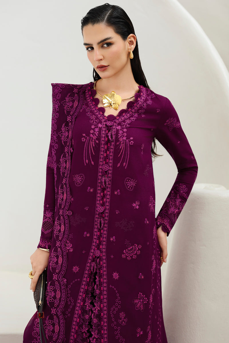 Qalamkar | Q Linen 25 | KL-01 VEYRAH by Qalamkar - Designer Dress  - Type : Ladies Clothes - Available at Libayah - 100% Original 
