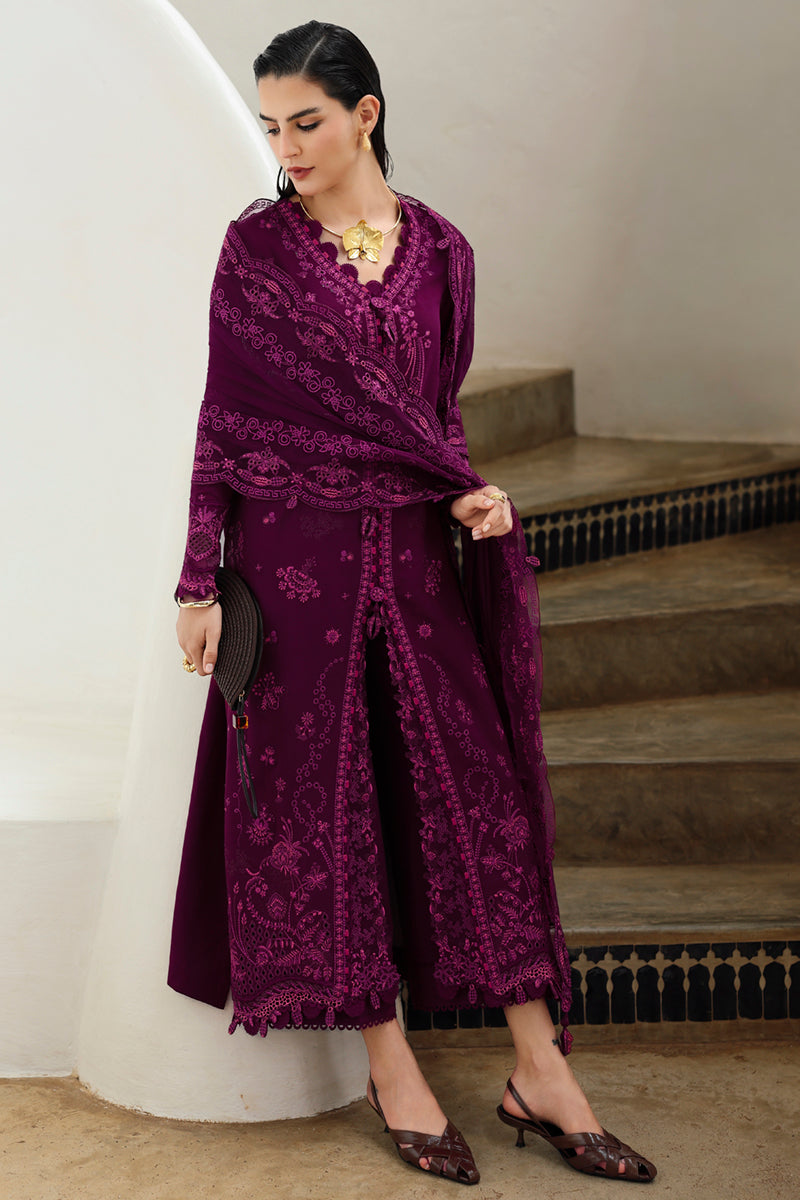 Qalamkar | Q Linen 25 | KL-01 VEYRAH by Qalamkar - Designer Dress  - Type : Ladies Clothes - Available at Libayah - 100% Original 