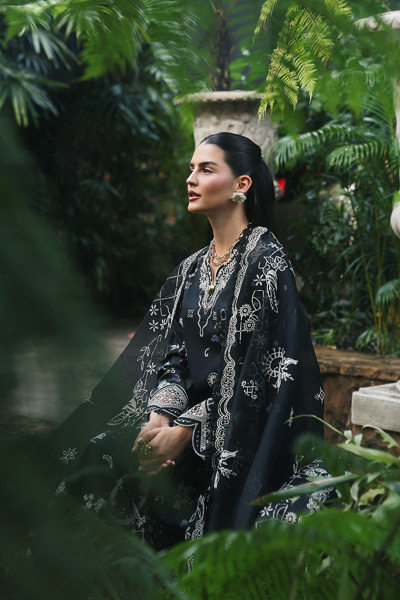 Qalamkar | Q Line Lawn Drop | RP-07 OBSIDIAN by Qalamkar - Designer Dress  - Type : Ladies Clothes - Available at Libayah - 100% Original 