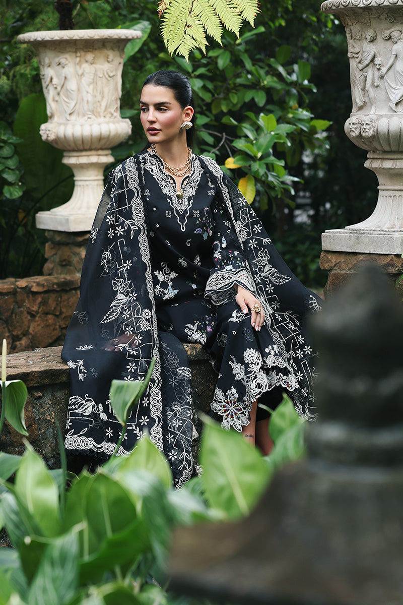 Qalamkar | Q Line Lawn Drop | RP-07 OBSIDIAN by Qalamkar - Designer Dress  - Type : Ladies Clothes - Available at Libayah - 100% Original 