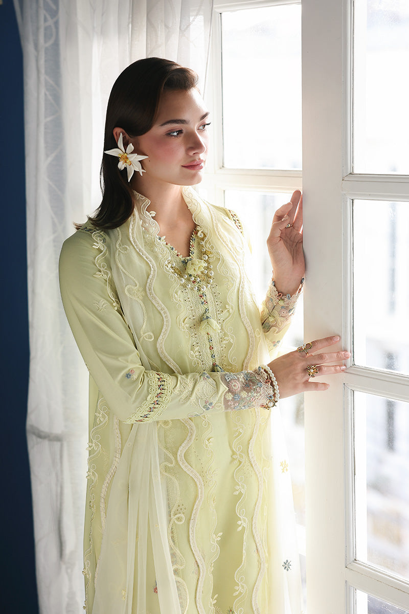 Qalamkar | Q Line Lawn Drop | RP-13 MOONSTONE by Qalamkar - Designer Dress  - Type : Ladies Clothes - Available at Libayah - 100% Original 