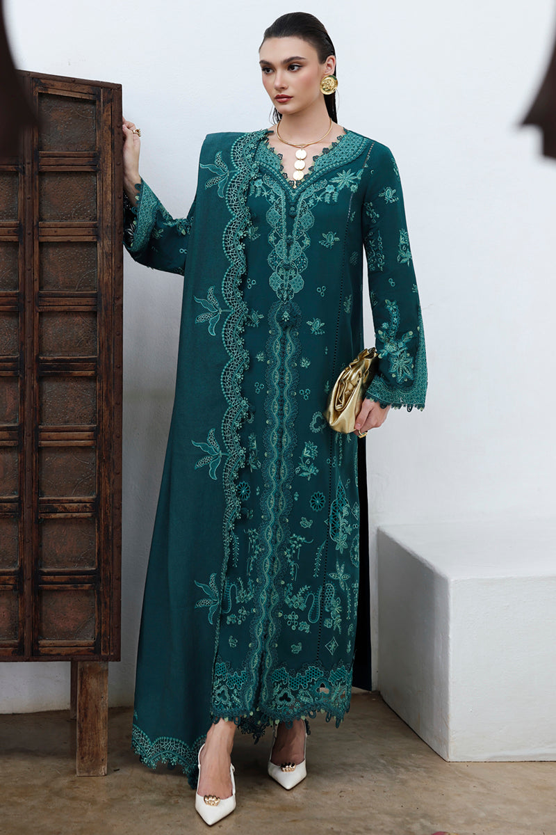 Qalamkar | Q Linen 25 | KL-11 MEADOW by Qalamkar - Designer Dress  - Type : Ladies Clothes - Available at Libayah - 100% Original 