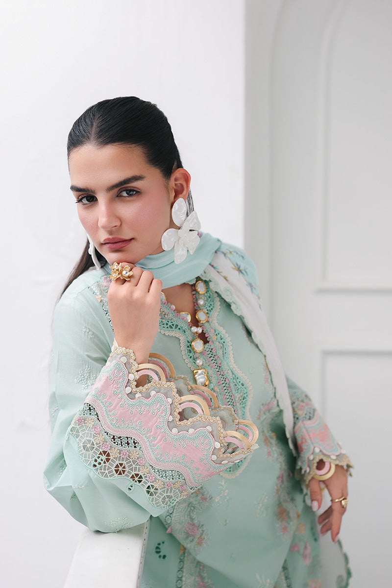 Qalamkar | Q Line Lawn Drop | RP-05 RAHA by Qalamkar - Designer Dress  - Type : Ladies Clothes - Available at Libayah - 100% Original 