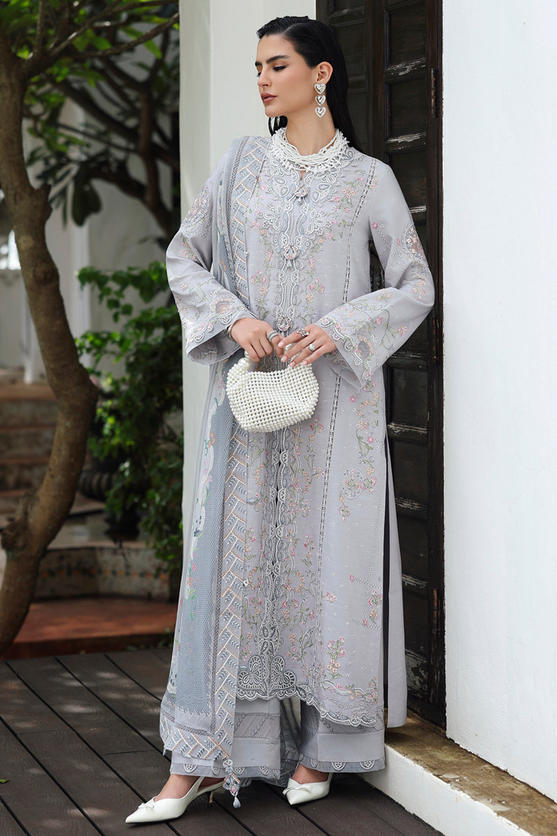 Qalamkar | Q Linen 25 | KL-02 HAZE by Qalamkar - Designer Dress  - Type : Ladies Clothes - Available at Libayah - 100% Original 