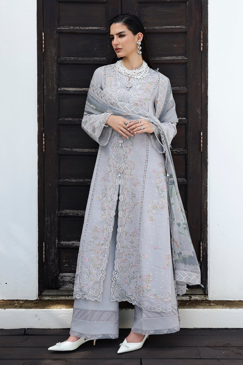 Qalamkar | Q Linen 25 | KL-02 HAZE by Qalamkar - Designer Dress  - Type : Ladies Clothes - Available at Libayah - 100% Original 