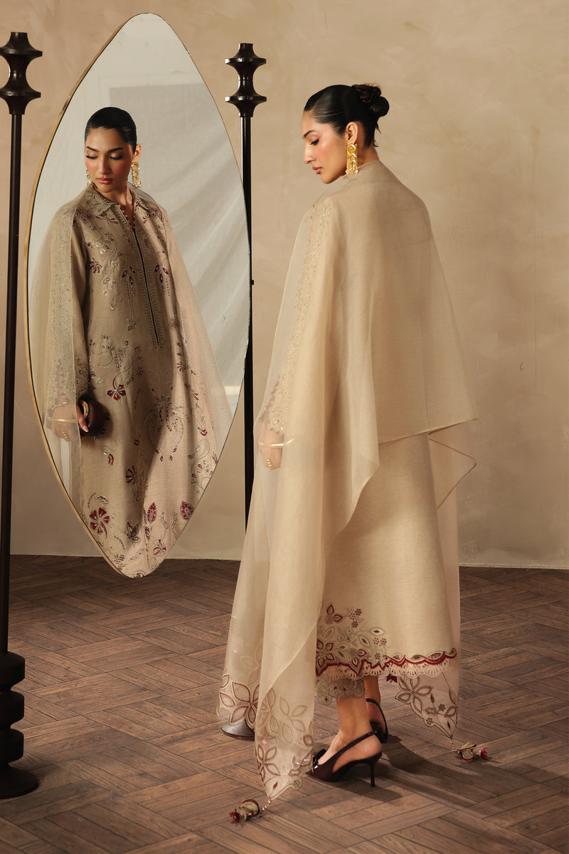 Qalamkar | Luxury Pret 26 | QLP-01 - Veena by Qalamkar - Designer Dress  - Type : Ladies Clothes - Available at Libayah - 100% Original 