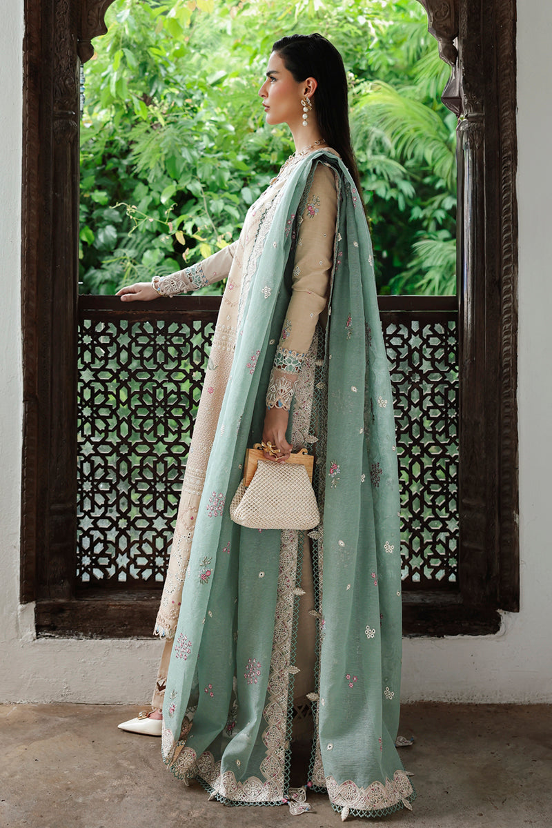 Qalamkar | Q Linen 25 | KL-07 WHISPER by Qalamkar - Designer Dress  - Type : Ladies Clothes - Available at Libayah - 100% Original 