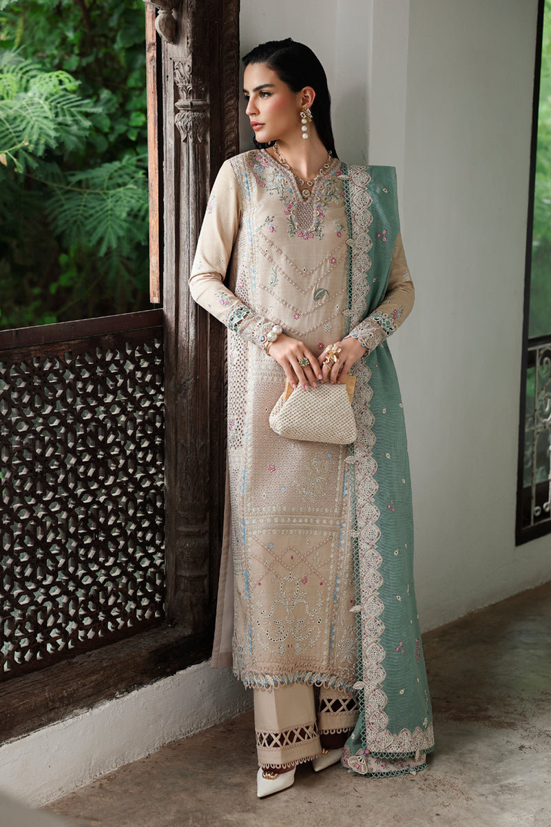 Qalamkar | Q Linen 25 | KL-07 WHISPER by Qalamkar - Designer Dress  - Type : Ladies Clothes - Available at Libayah - 100% Original 