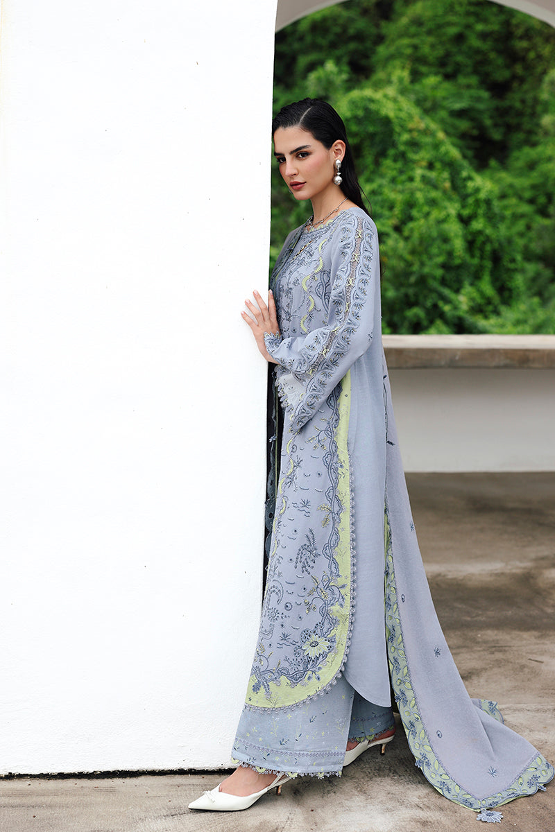 Qalamkar | Q Linen 25 | KL-13 SAAHIL by Qalamkar - Designer Dress  - Type : Ladies Clothes - Available at Libayah - 100% Original 