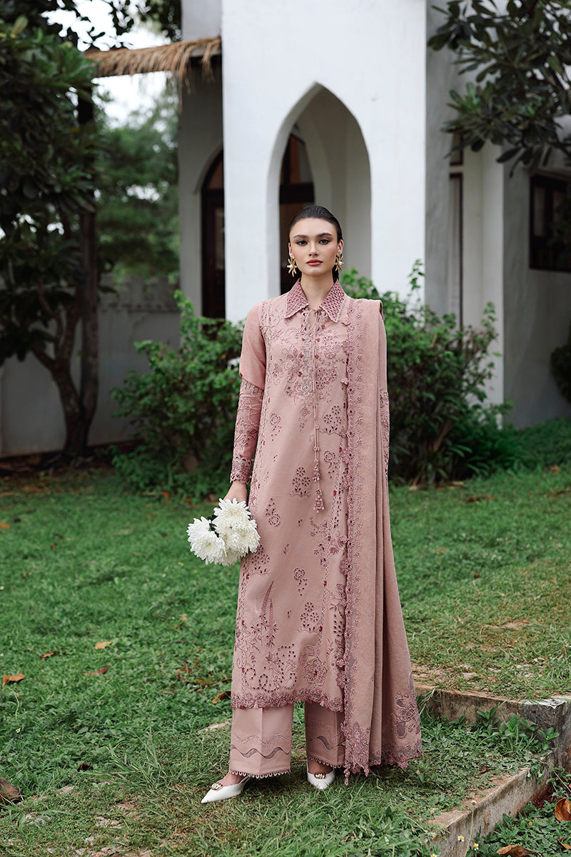 Qalamkar | Q Linen 25 | KL-08 VEIL by Qalamkar - Designer Dress  - Type : Ladies Clothes - Available at Libayah - 100% Original 