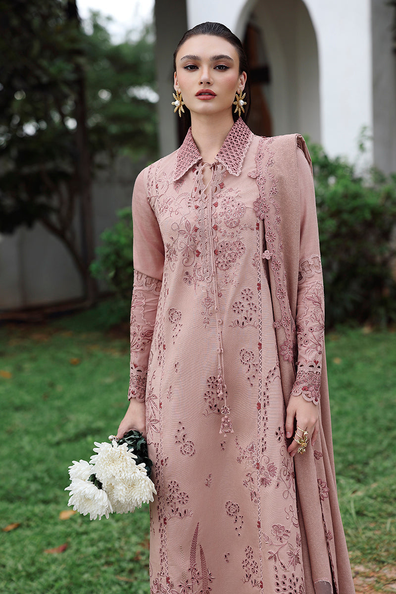 Qalamkar | Q Linen 25 | KL-08 VEIL by Qalamkar - Designer Dress  - Type : Ladies Clothes - Available at Libayah - 100% Original 