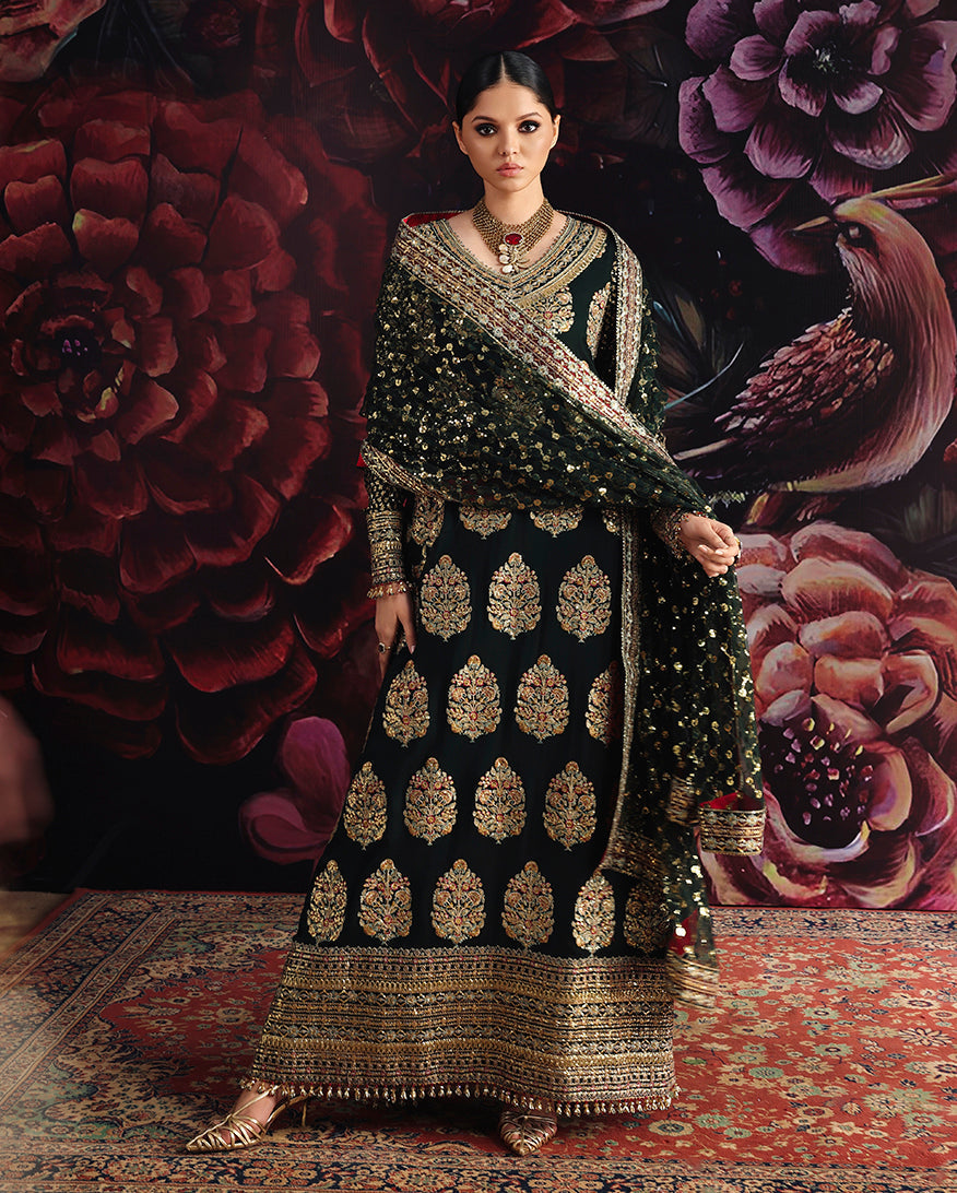 Roheenaz | Royale Eternel Chiffon Edit | Crown Jewel by Roheenaz - Designer Dress  - Type : Ladies Clothes - Available at Libayah - 100% Original 